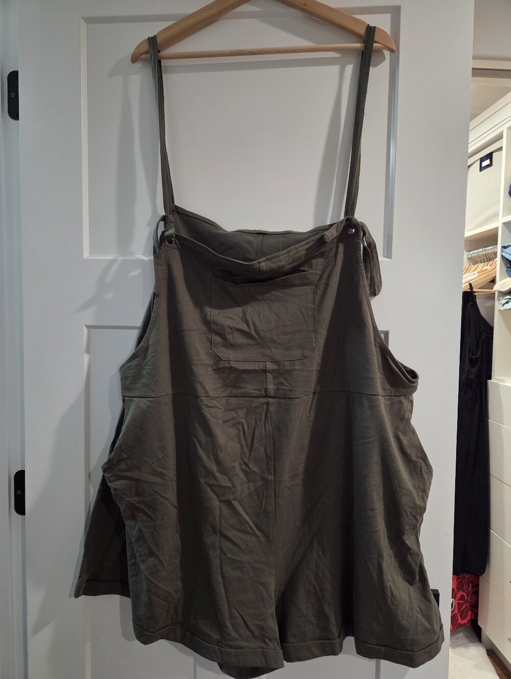 Cider Olive Green Utility Romper